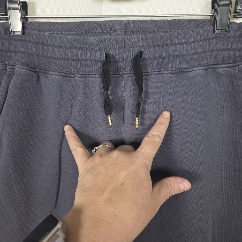American Giant Joggers Men's Size Medium Made In USA Gray Drawstring Sweatpants - Picture 9 of 9